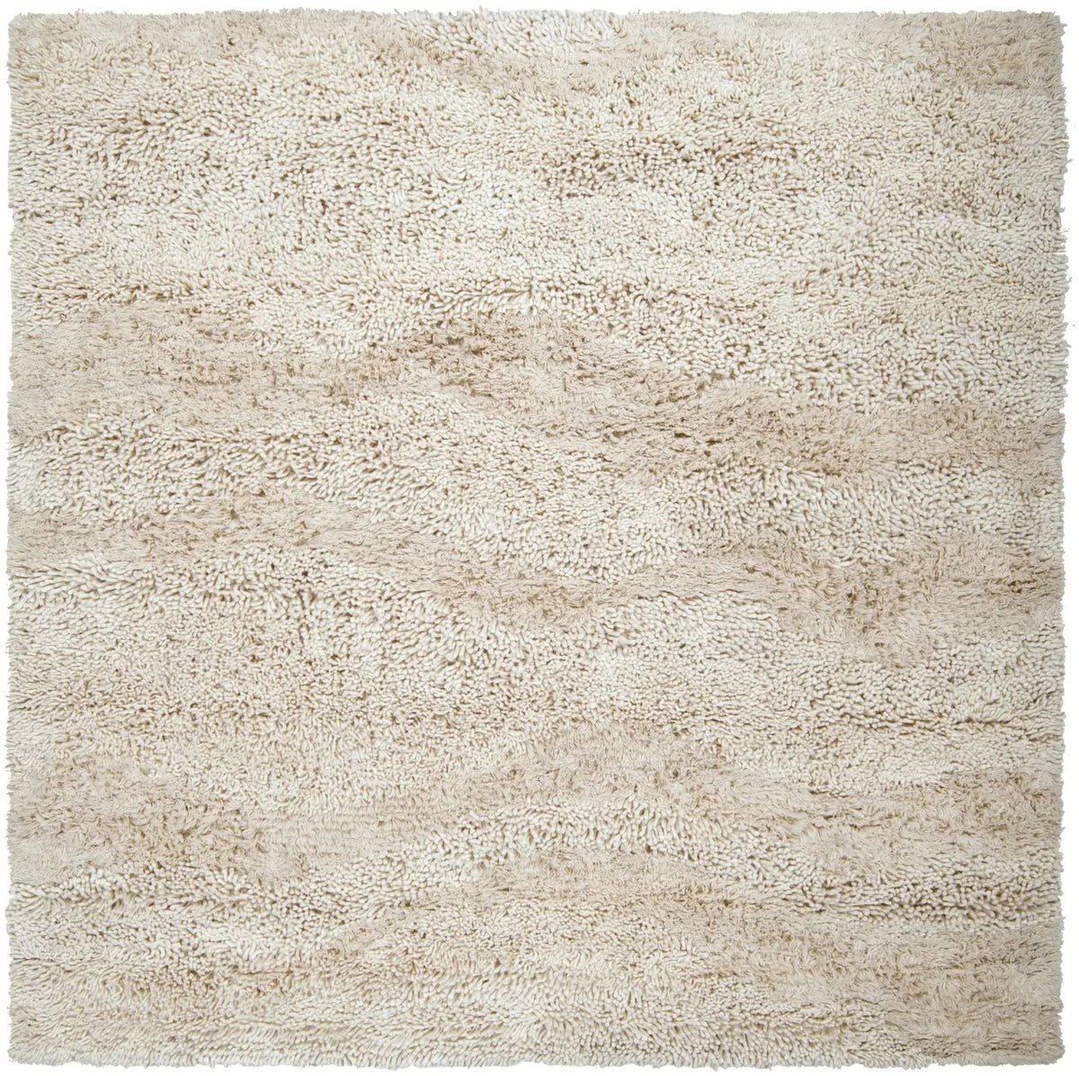 Kettering Solid Cream Wool Shag Rug, photo 11 of 15