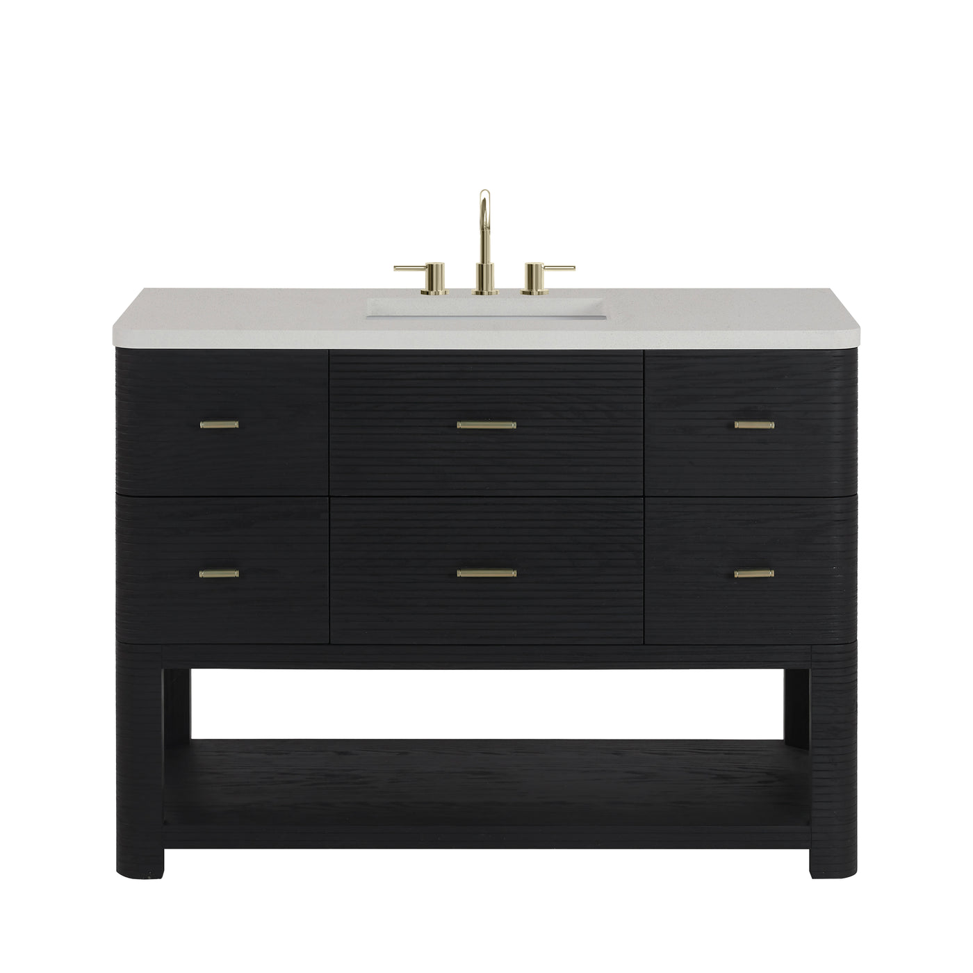 James Martin Lucian 48" Single Bathroom Vanity, Carbon Oak, view 31