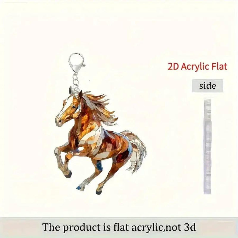 Keychain - Decorative Acrylic Brown by House Of Avana