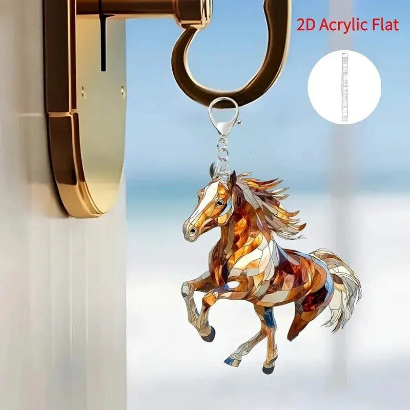 Keychain - Decorative Acrylic Brown by House Of Avana