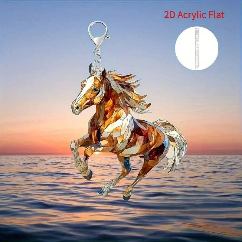 Keychain - Decorative Acrylic Brown by House Of Avana