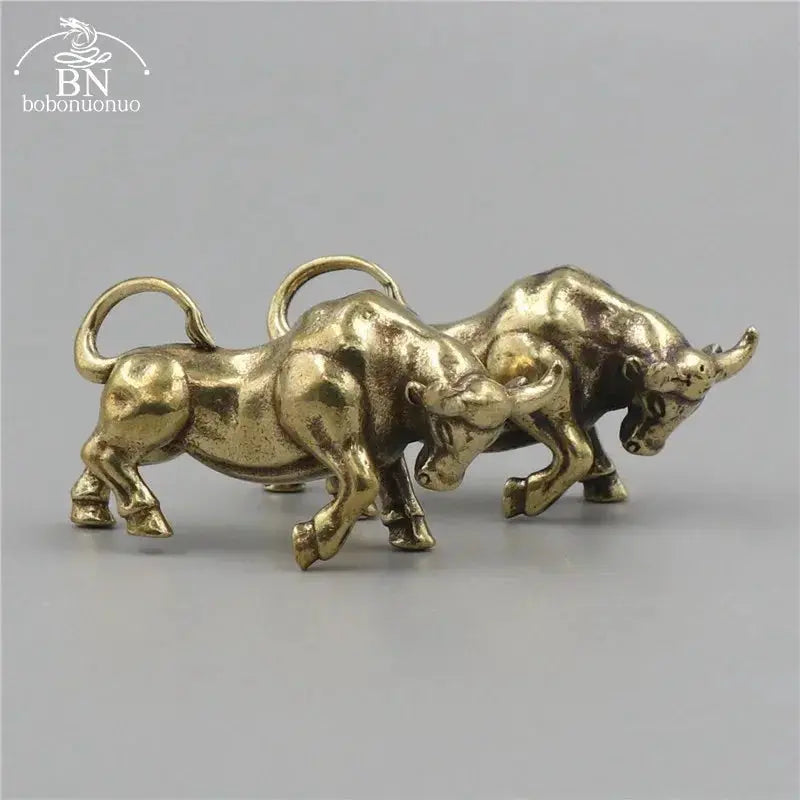 Keychain - Retro Metal Bull by House Of Avana
