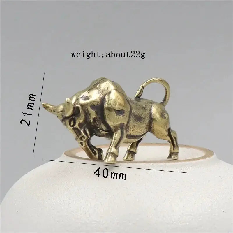 Keychain - Retro Metal Bull by House Of Avana