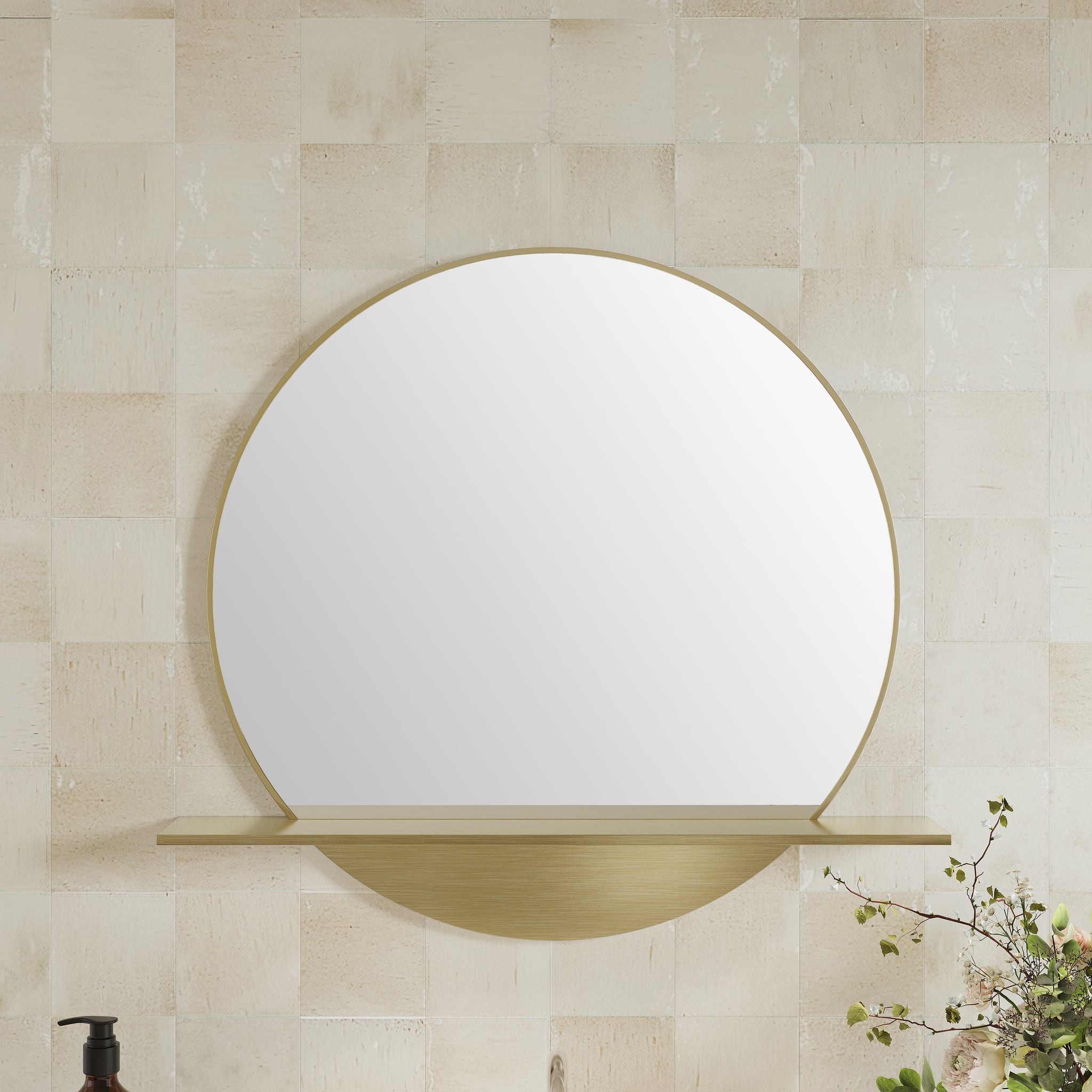 James Martin Platform 24" Mirror, Radiant Gold, view 2