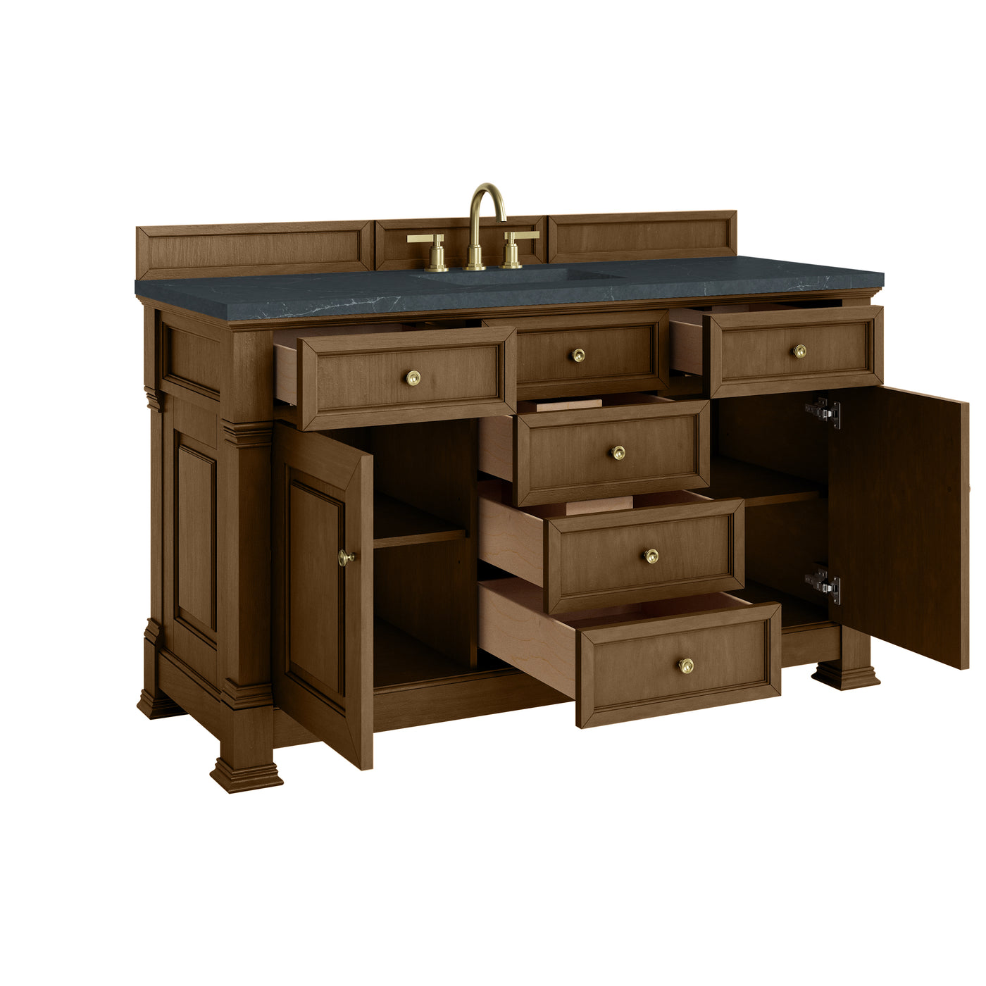 James Martin Brookfield 60" Single Bathroom Vanity, Honey Oak, view 28