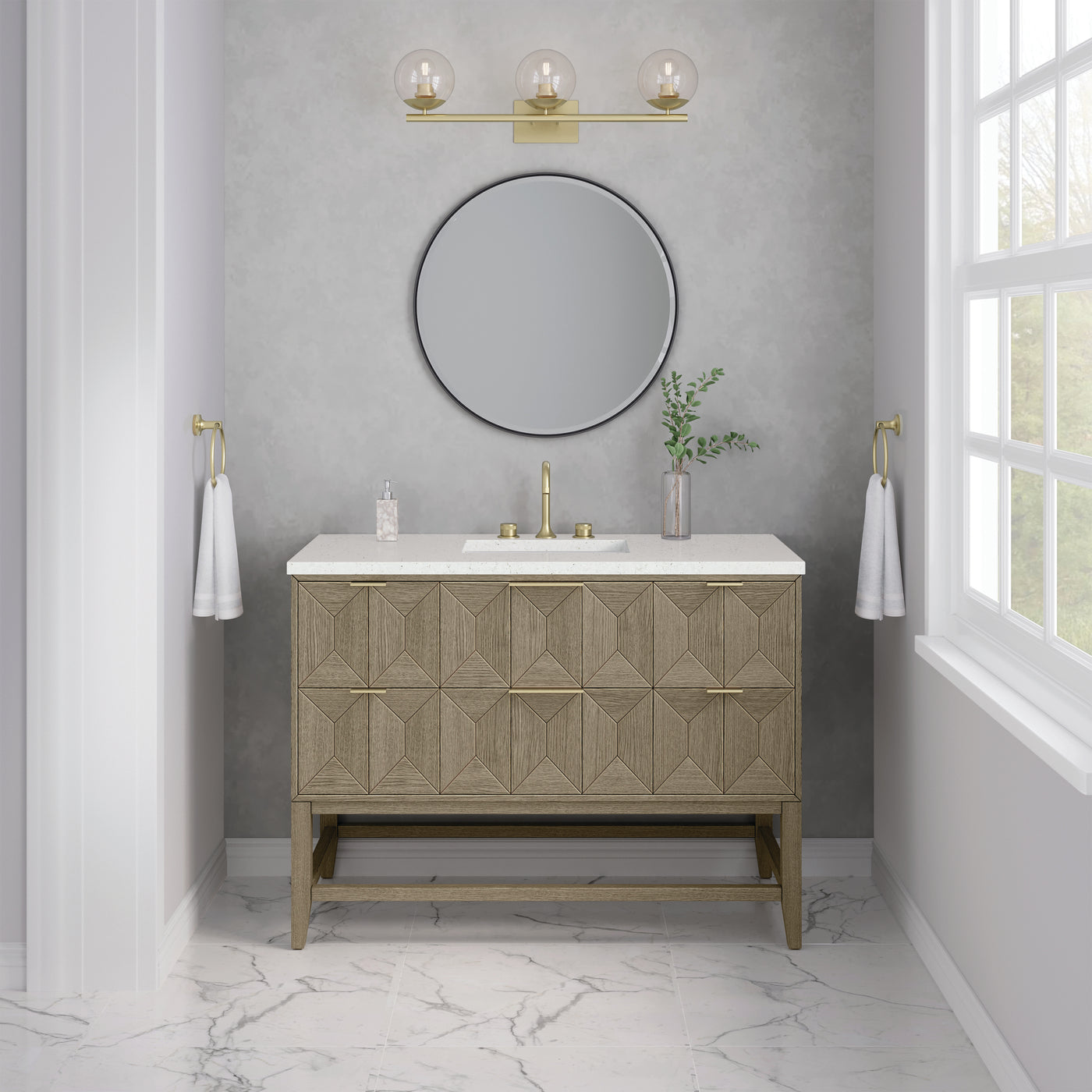 James Martin Emmeline 48" Single Bathroom Vanity, Pebble Oak, view 29
