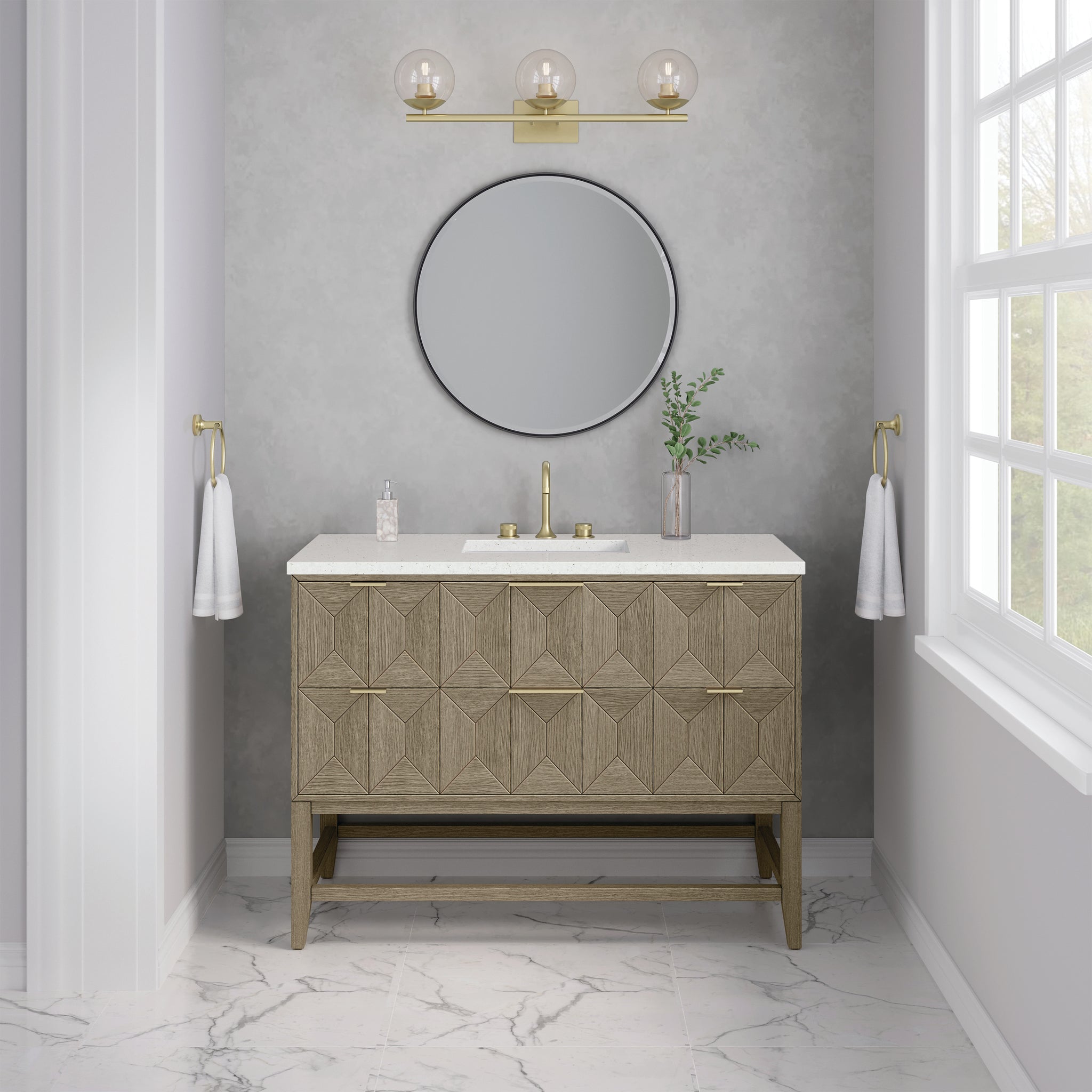 James Martin Emmeline 48" Single Bathroom Vanity, Pebble Oak, view 29