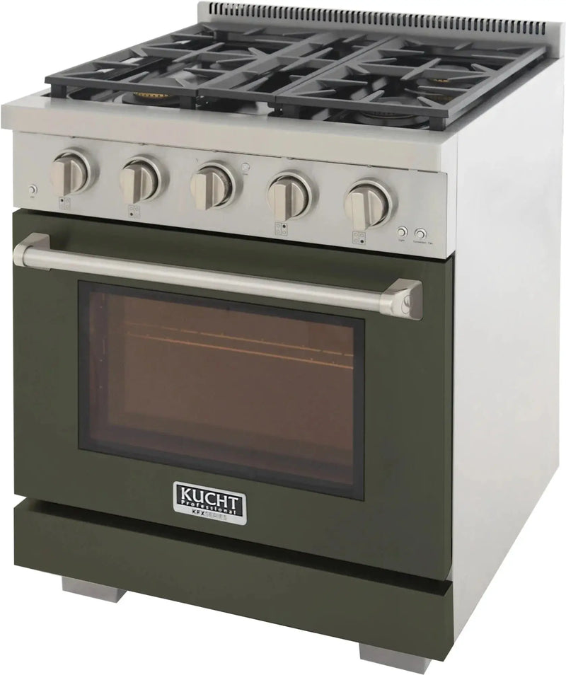 Kucht 30" Freestanding Professional Gas Range KFX3000X-G by Farmhouse Kitchen and Bath