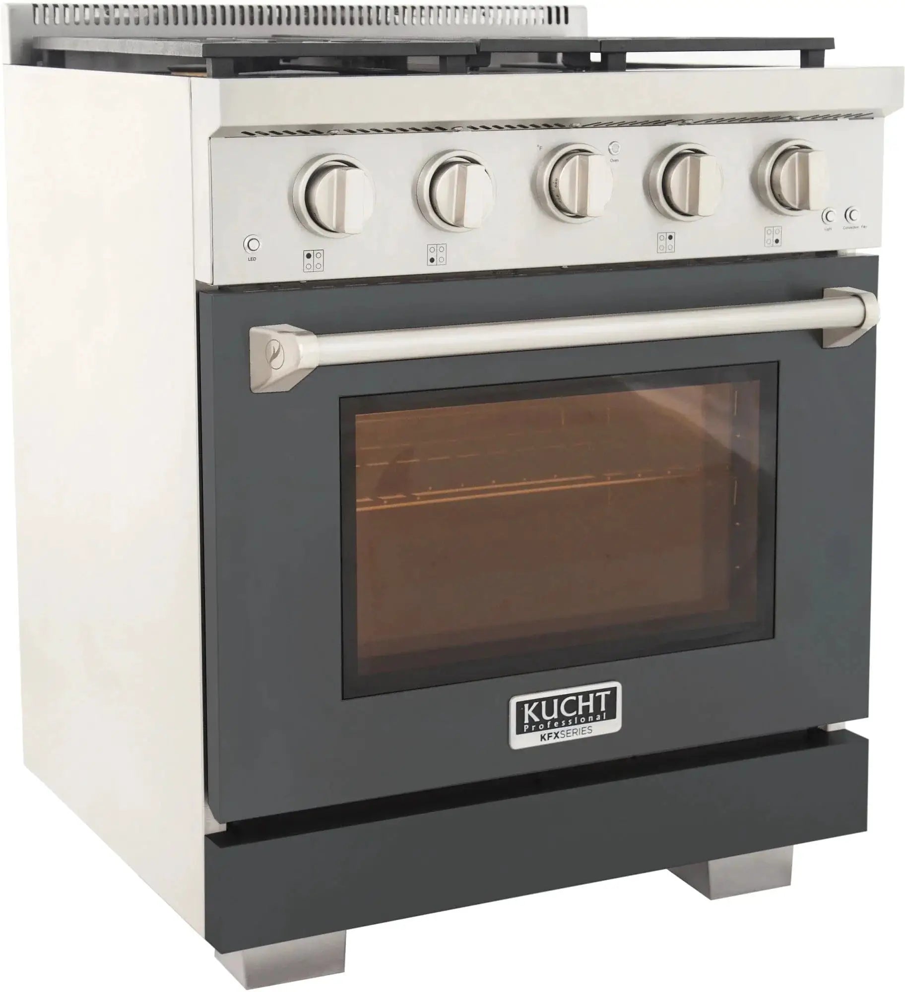 Kucht 30" Freestanding Professional Gas Range KFX3000X-GY by Farmhouse Kitchen and Bath