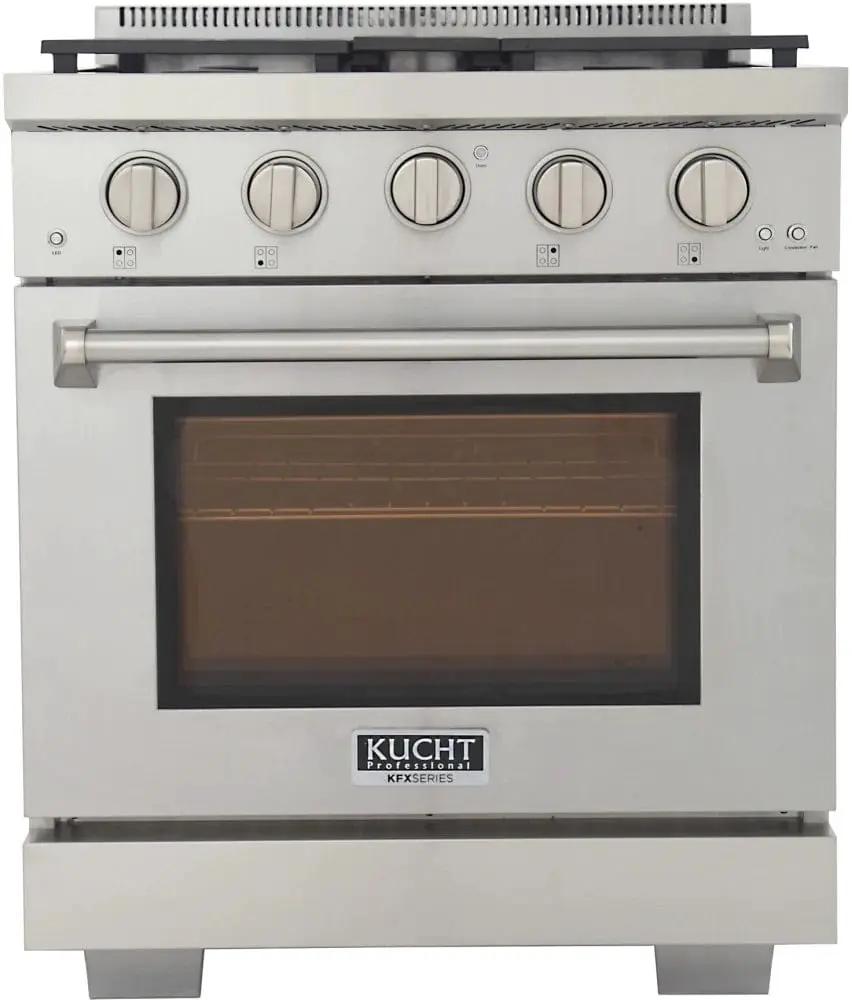 Kucht 30" Freestanding Professional Gas Range KFX3000X-S by Farmhouse Kitchen and Bath