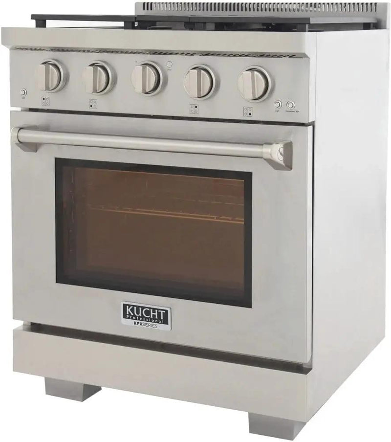 Kucht 30" Freestanding Professional Gas Range KFX3000X-S by Farmhouse Kitchen and Bath