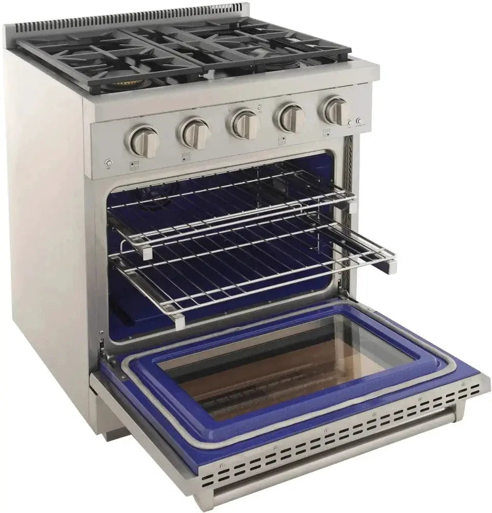 Kucht 30" Freestanding Professional Gas Range Liquid Propane KFX3000X/LP-S by Farmhouse Kitchen and Bath