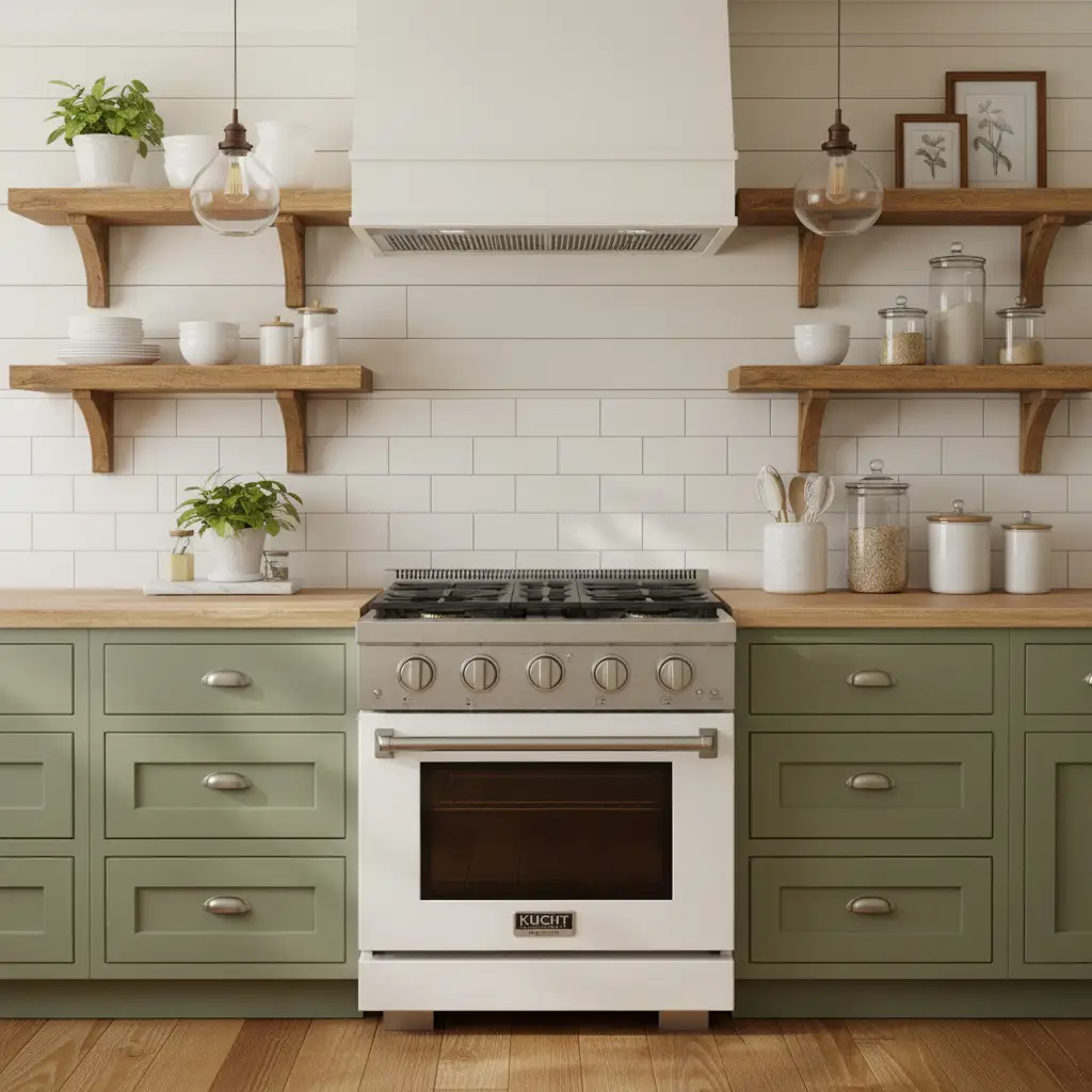 Kucht 30" Freestanding Professional Gas Range KFX3000X-W by Farmhouse Kitchen and Bath