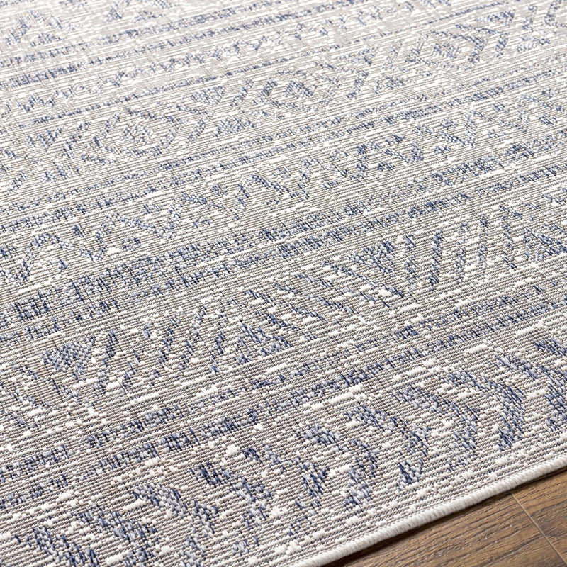 Novato Gray All Over Pattern Performance Outdoor Rug - Clearance by Boutique Rugs