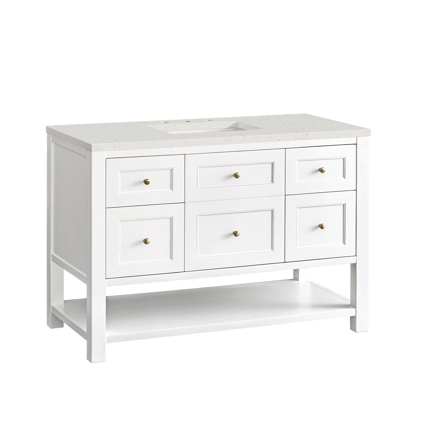 James Martin Breckenridge 48" Single Bathroom Vanity, Bright White, view 38