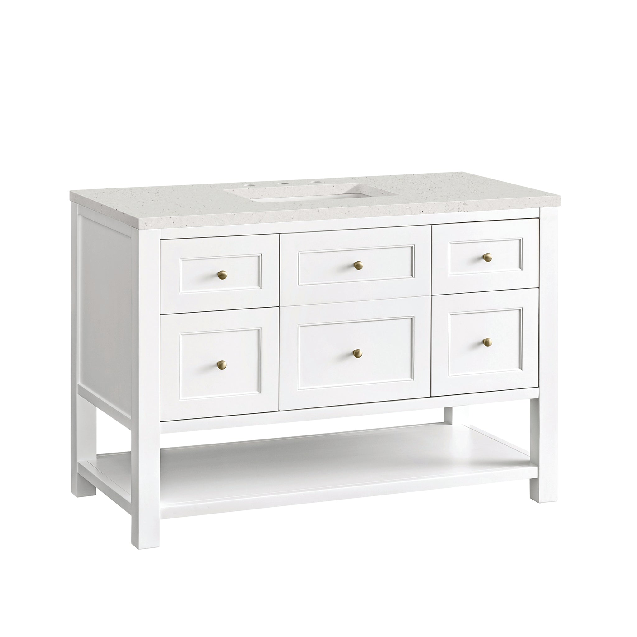 James Martin Breckenridge 48" Single Bathroom Vanity, Bright White, view 38