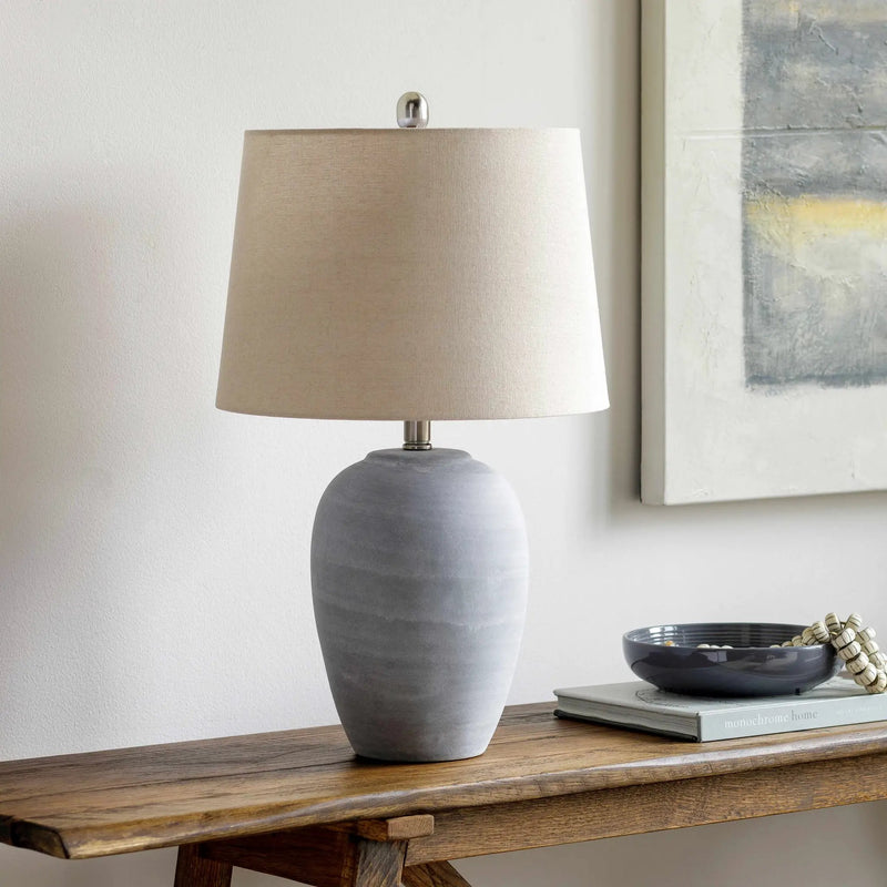 Khoi Brass Glass Table Lamp by Boutique Rugs