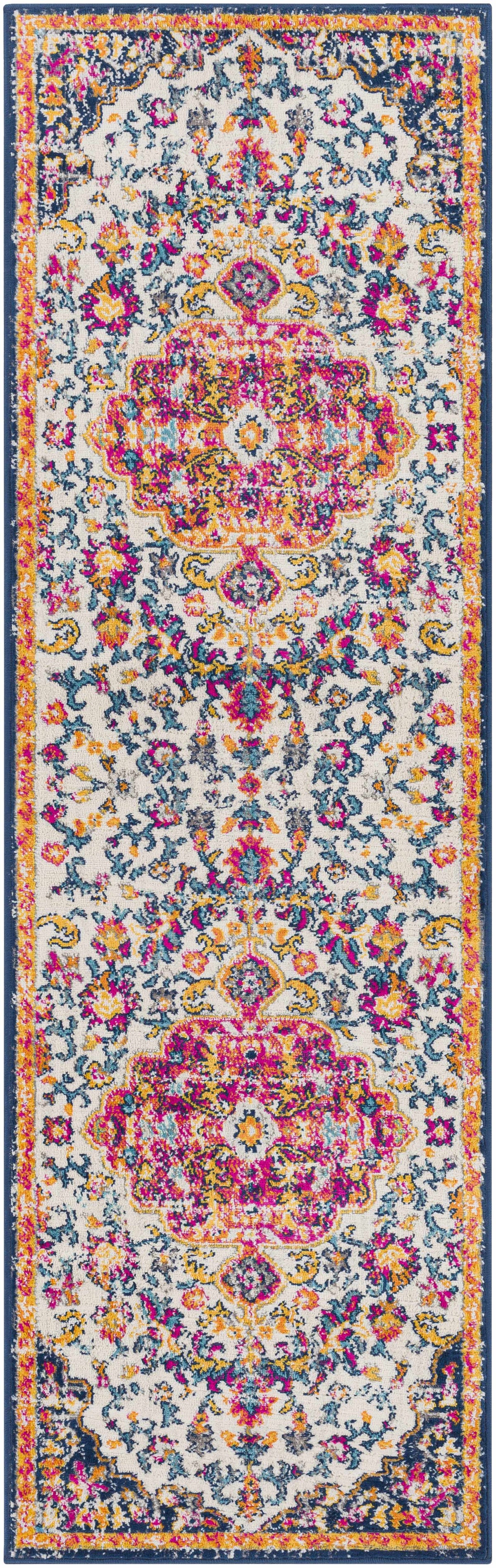 Kialla Magenta & Burnt Orange Area Rug, photo 7 of 11