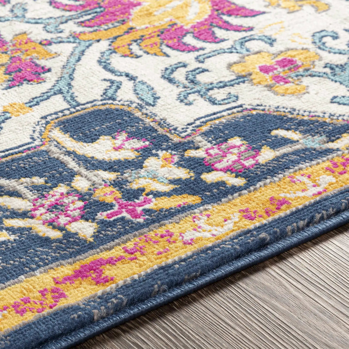 Kialla Magenta & Burnt Orange Area Rug, photo 9 of 11