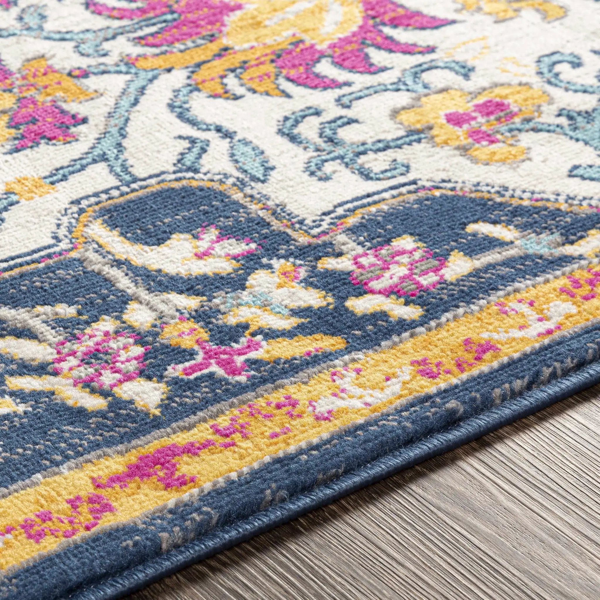 Kialla Magenta & Burnt Orange Area Rug by Boutique Rugs