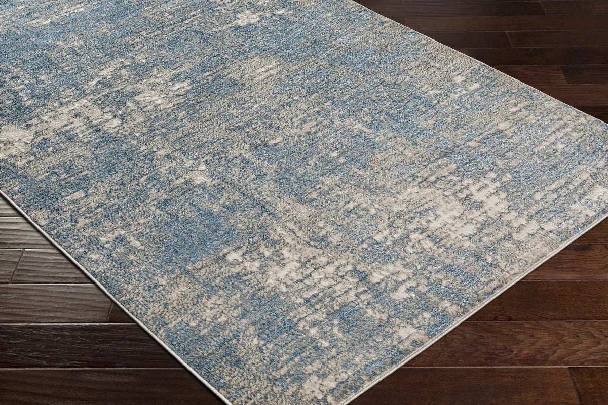 Kiblawan Teal Abstract Area Rug - Clearance, photo 3 of 7