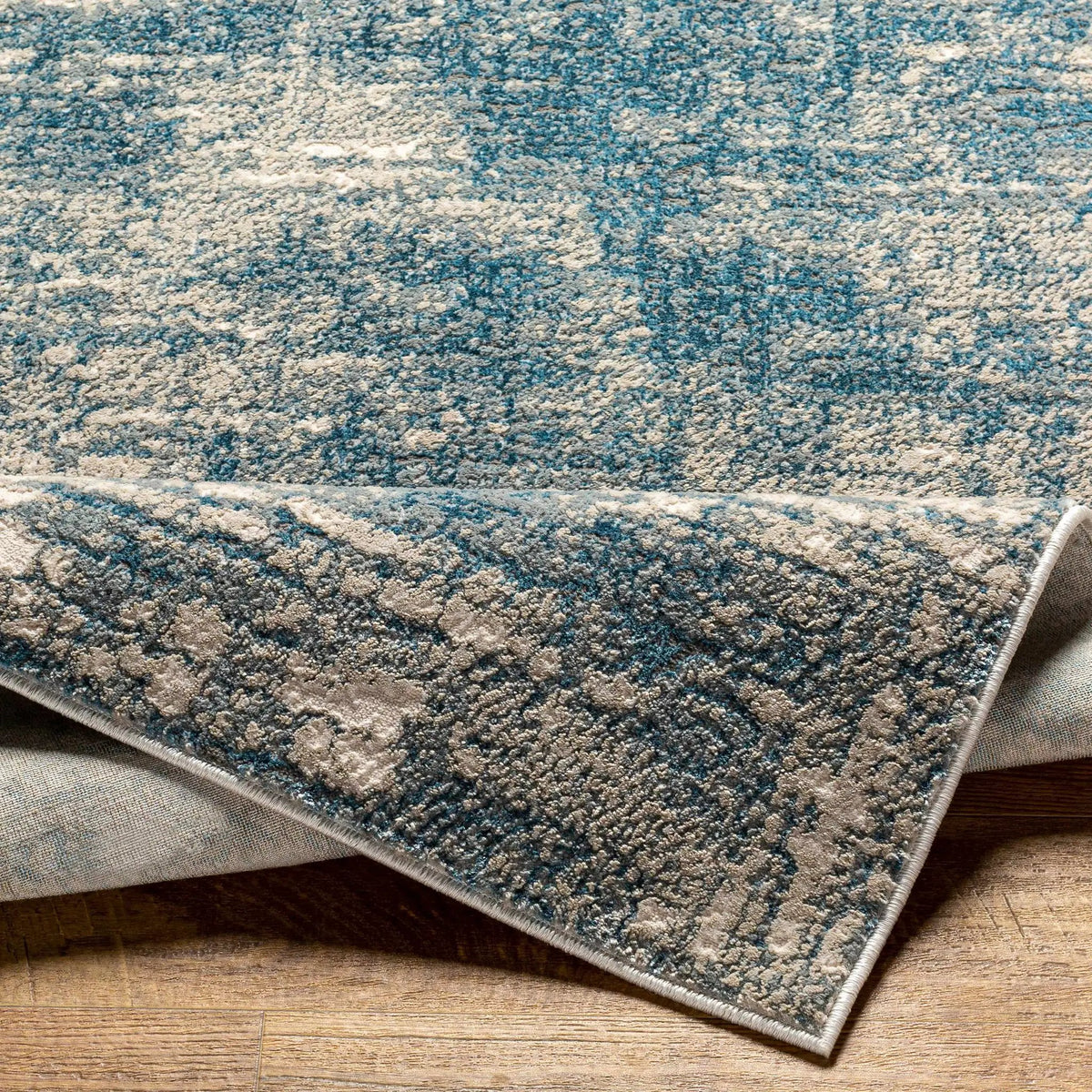 Kiblawan Teal Abstract Area Rug - Clearance, photo 6 of 7