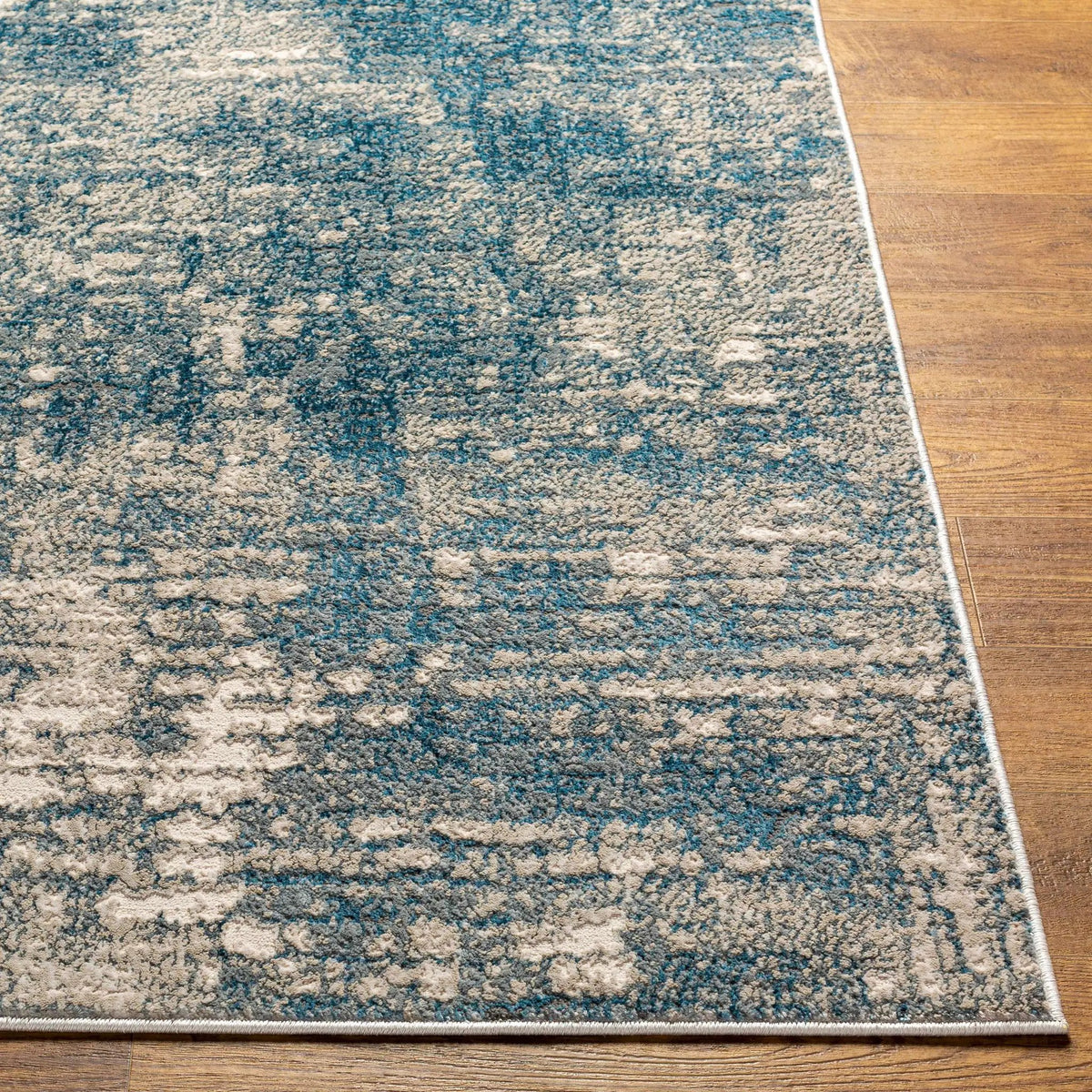 Kiblawan Teal Abstract Area Rug - Clearance, photo 5 of 7