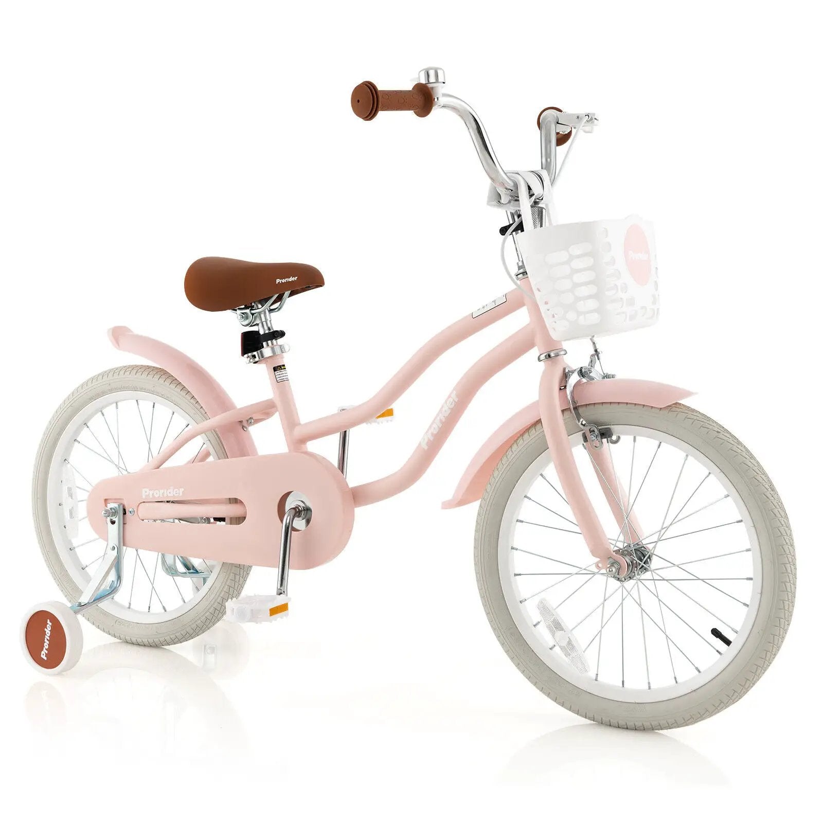 Children Bicycle with Front Handbrake and Rear Coaster Brake-Pink by DirectDeals