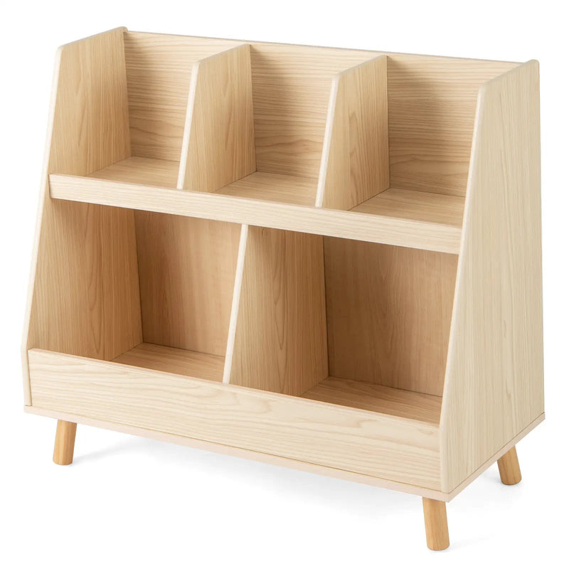 5-Cube Kids Bookshelf and Toy Organizer with Anti-Tipping Kits by DirectDeals
