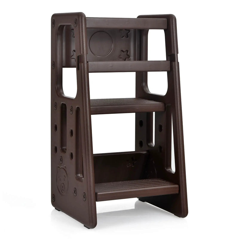 Kids Kitchen Step Stool with Double Safety Rails by DirectDeals