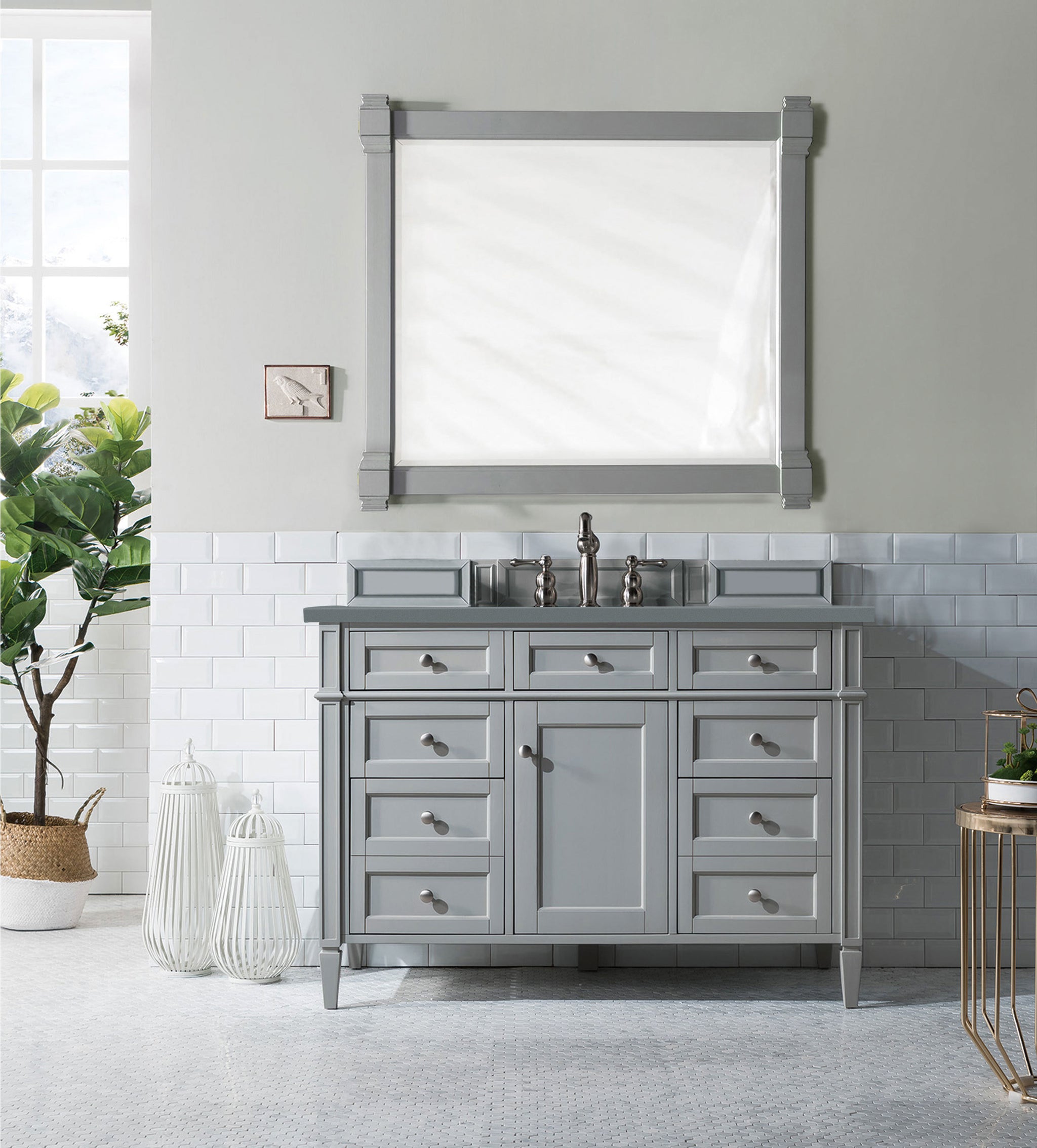 James Martin Brittany 48" Single Bathroom Vanity, Urban Gray, view 23