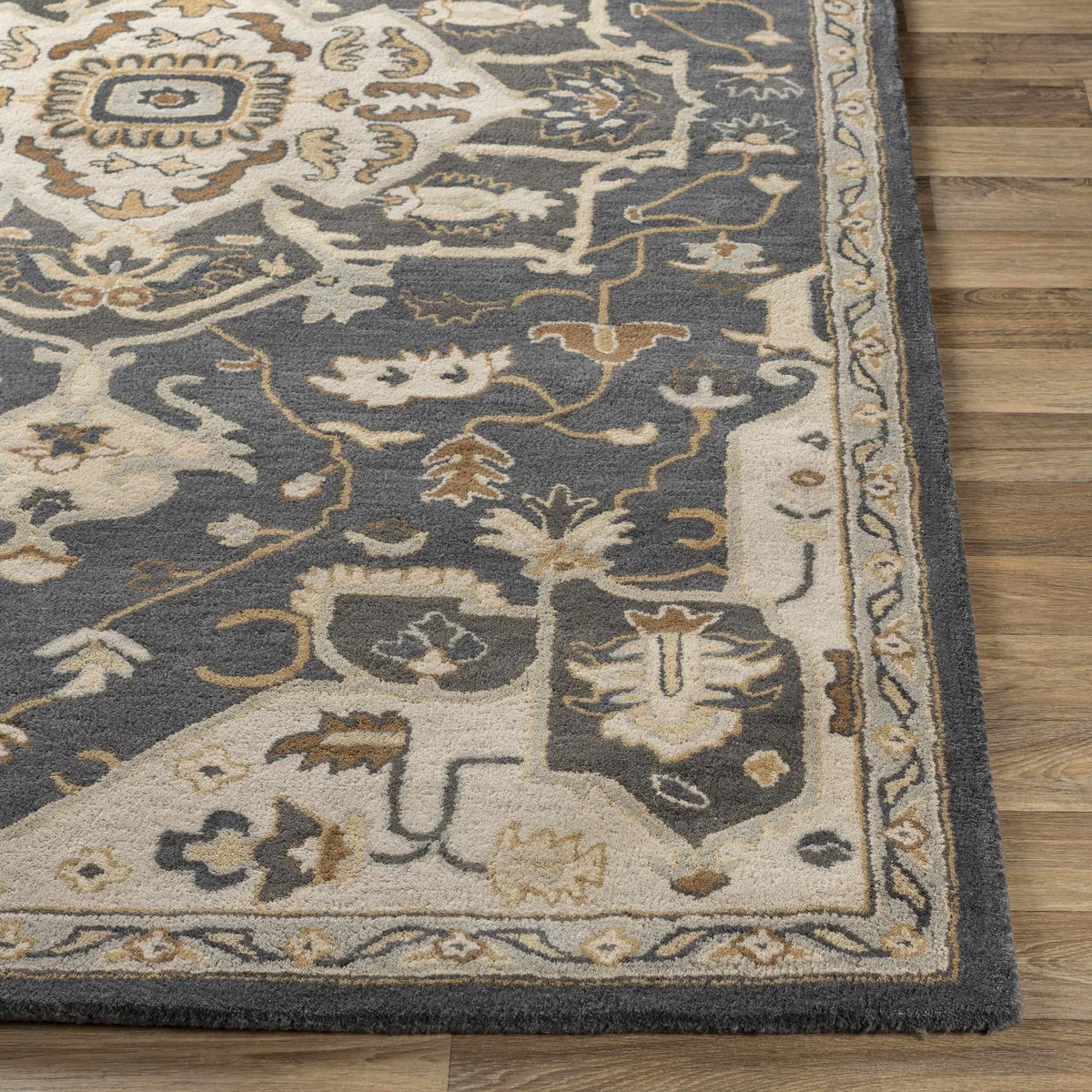Broomfield Hand Tufted Charcoal 12823 Area Rug - Clearance, photo 8 of 8