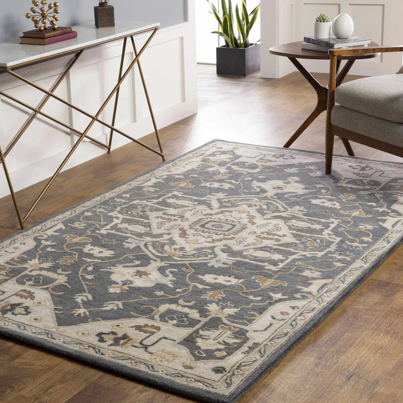 Broomfield Hand Tufted Charcoal 12823 Area Rug - Clearance by Boutique Rugs