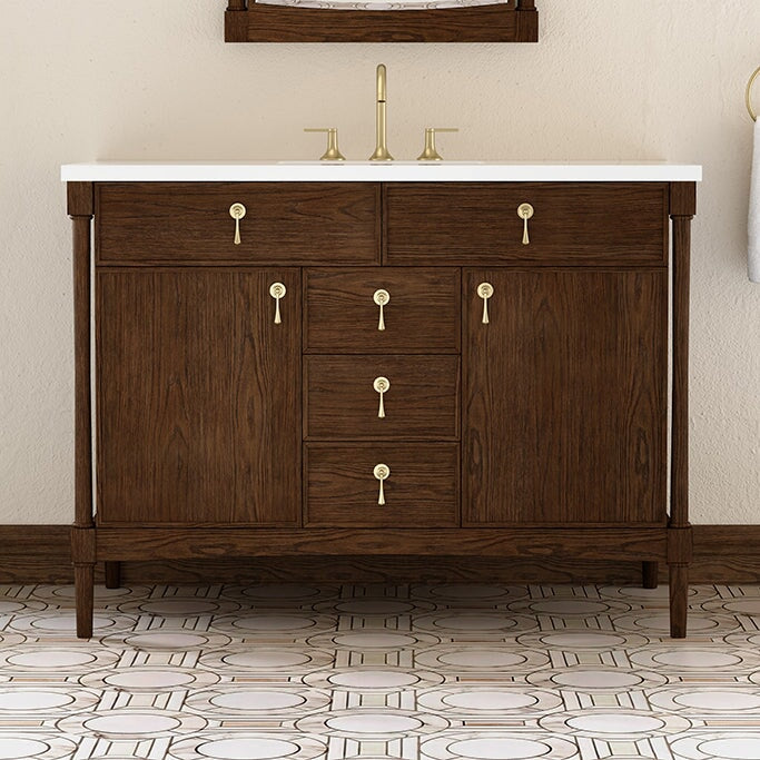 James Martin Kinnsden 48" Single Bathroom Vanity, Sable Oak, cabinet without a countertop