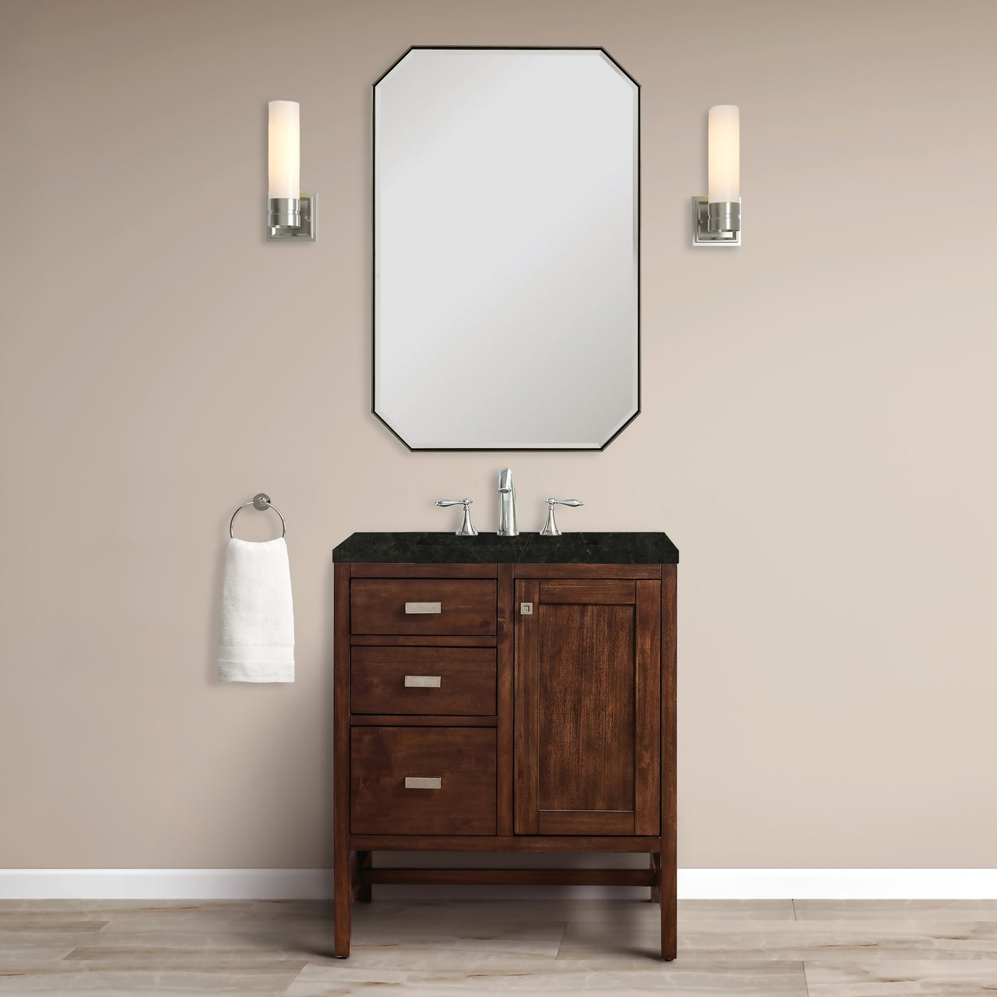 James Martin Addison 30" Single Bathroom Vanity, Mid-Century Acacia, view 30