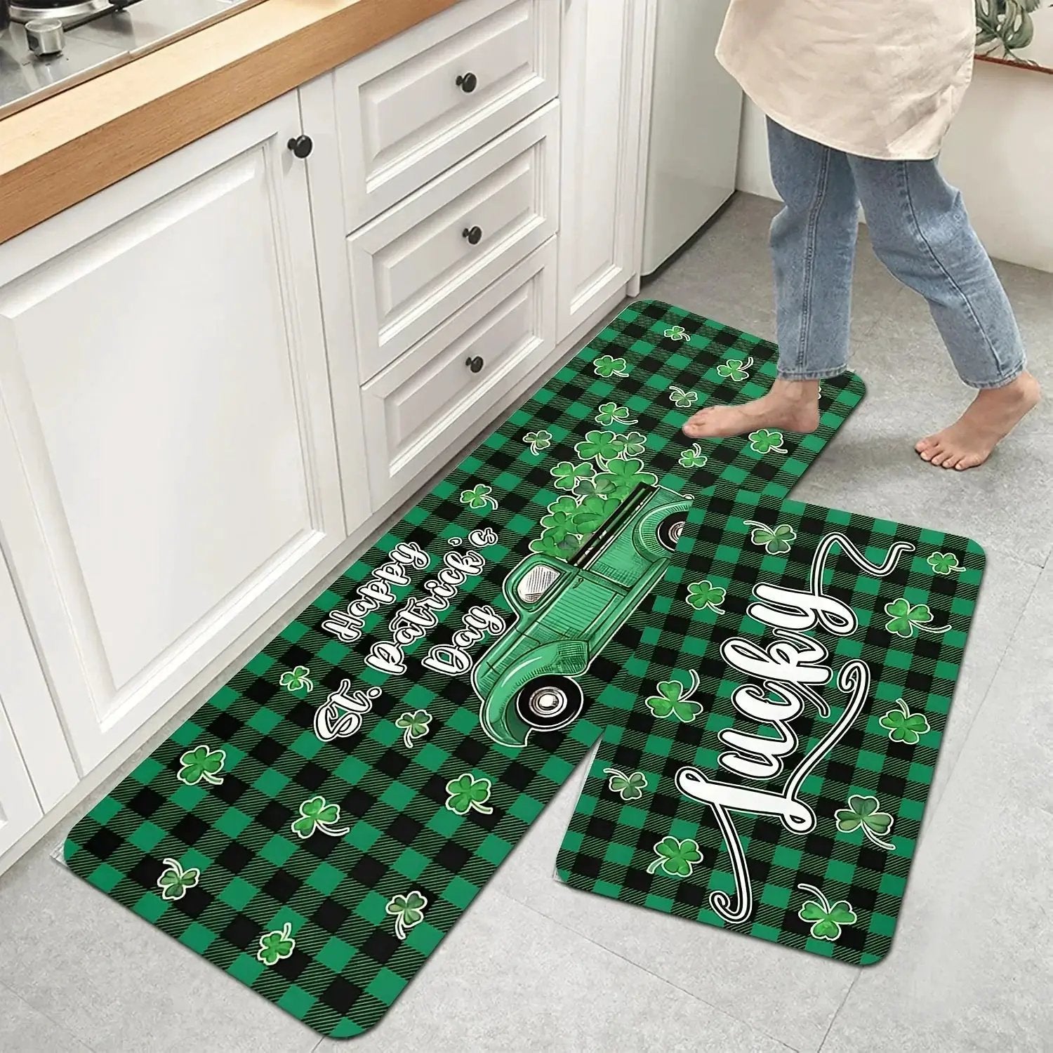 Kitchen Mat - Non-Slip Polyester 2-Pack by House Of Avana