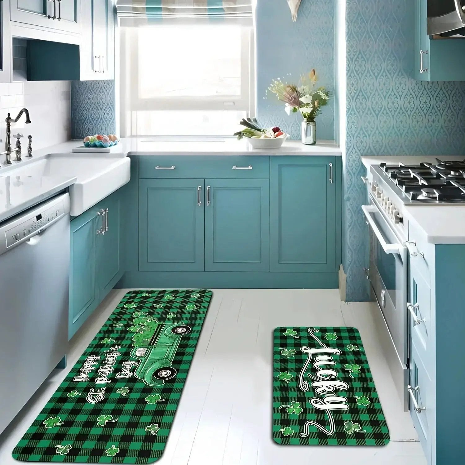 Kitchen Mat - Non-Slip Polyester 2-Pack by House Of Avana