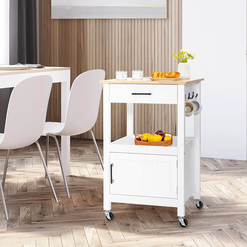 Kitchen Island with Storage Drawer and 3 Hooks by DirectDeals