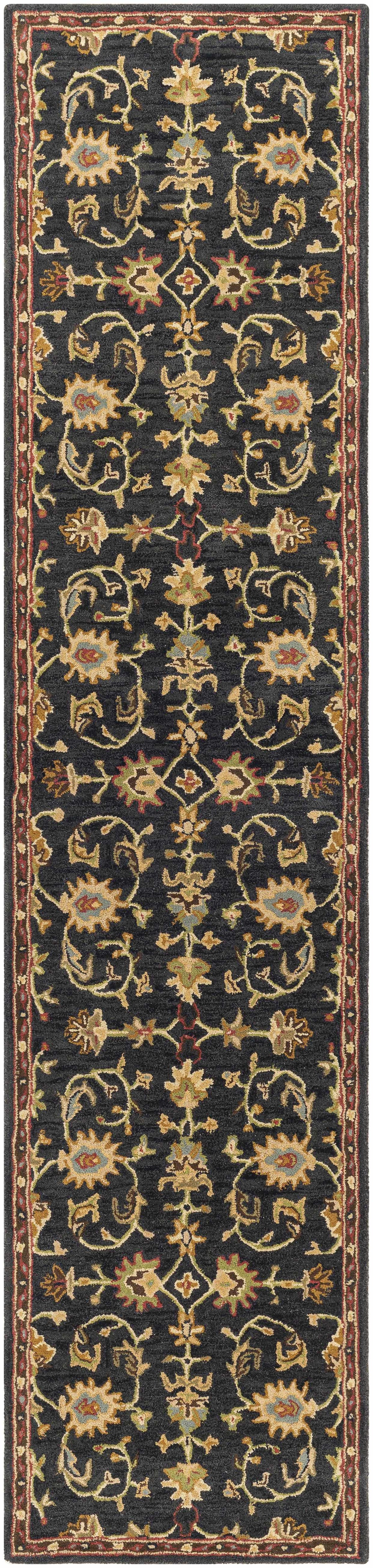 Kittredge Floral Black Wool Rug, photo 11 of 15