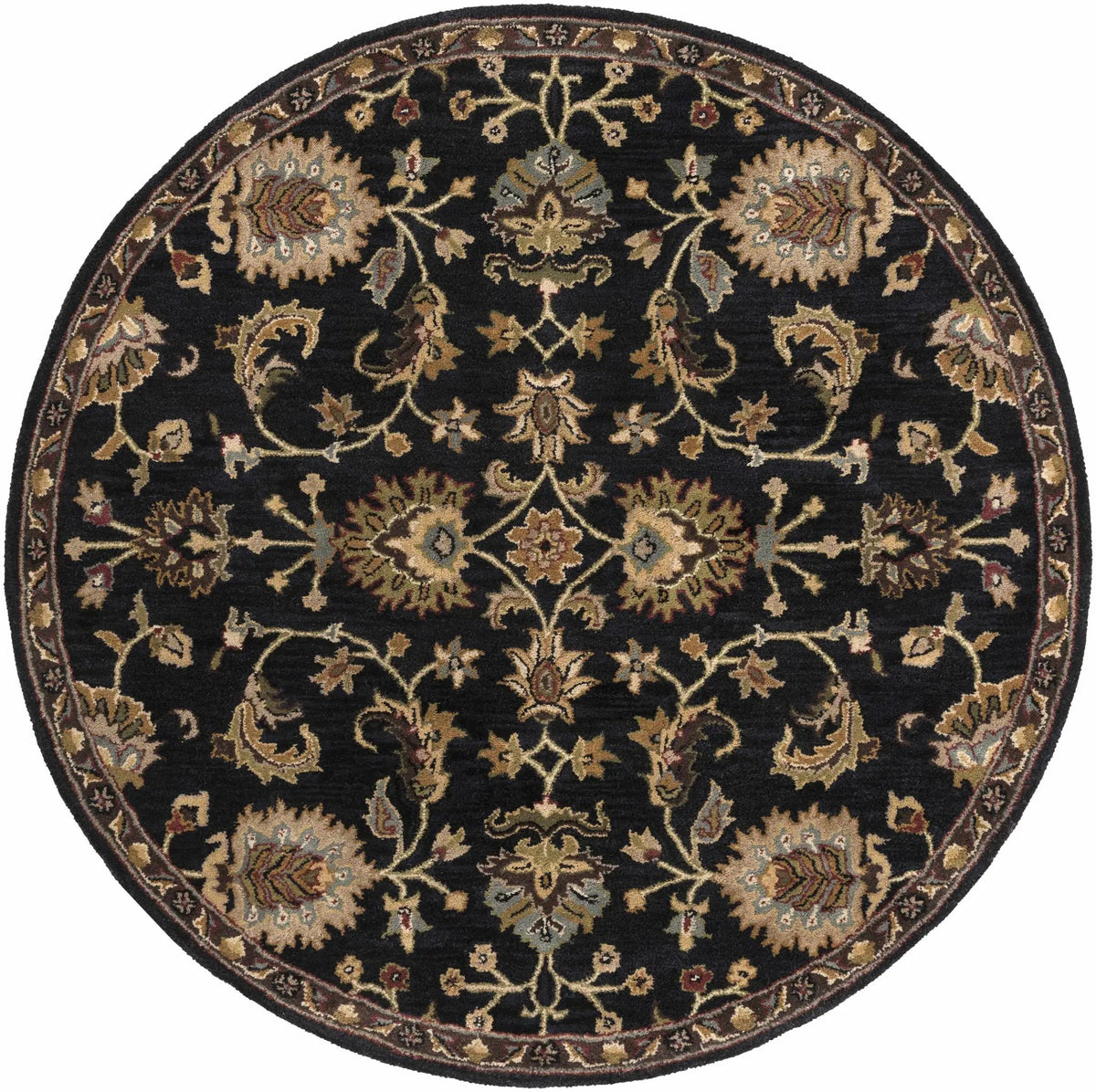Kittredge Floral Black Wool Rug, photo 15 of 15