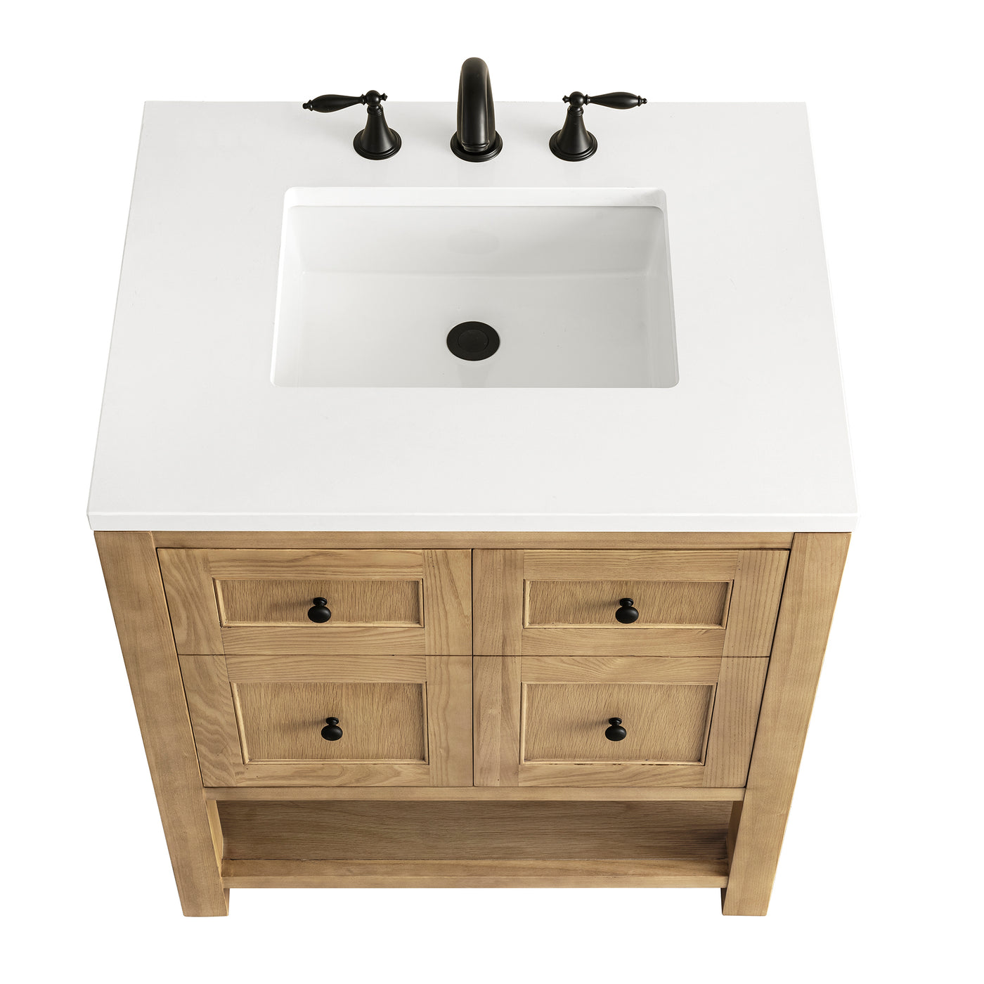 James Martin Breckenridge 30" Single Bathroom Vanity, Light Natural Oak, view 32
