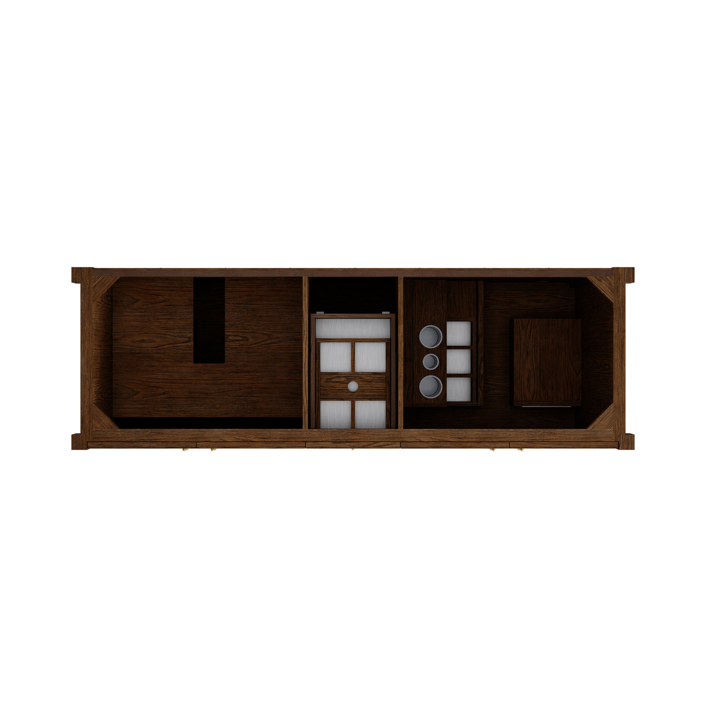 James Martin Kinnsden 72" Double Bathroom Vanity, Sable Oak, view 19