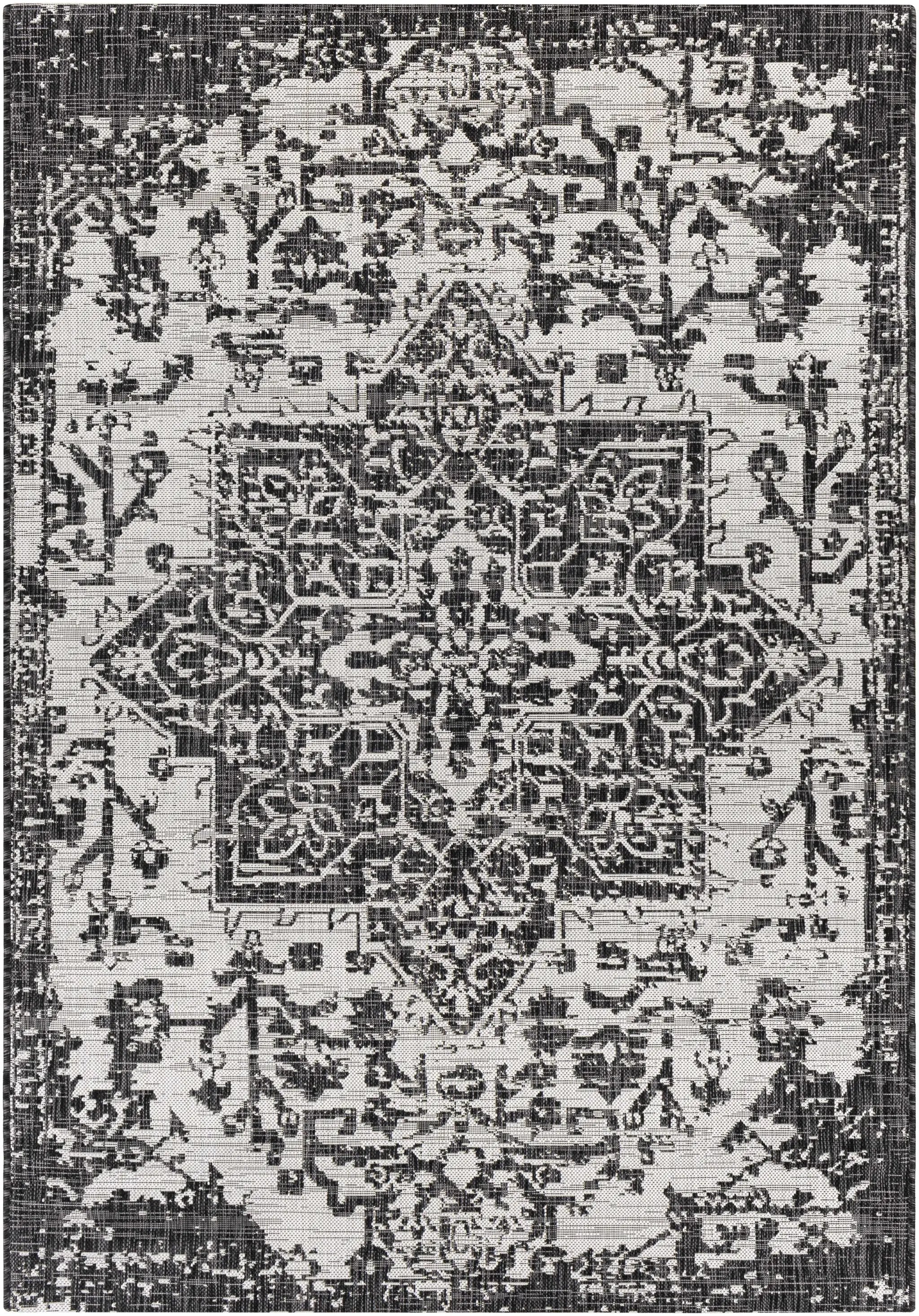 Charcoal Kilmacolm Indoor & Outdoor Area Rug - Clearance by Boutique Rugs