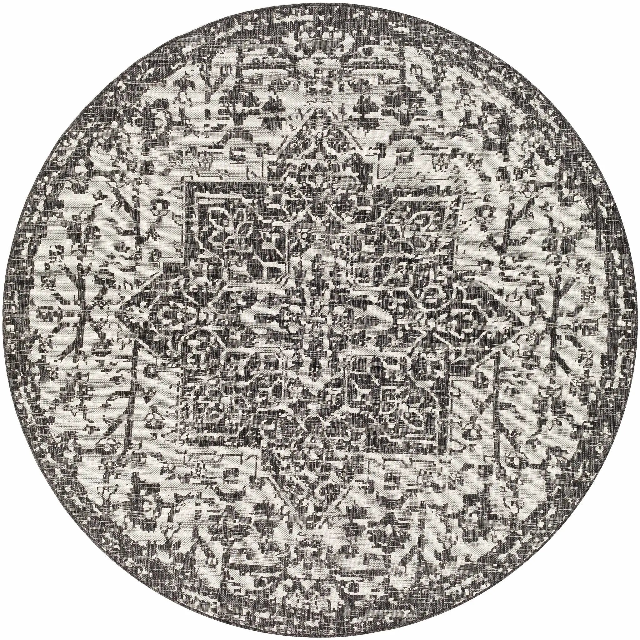 Charcoal Kilmacolm Indoor & Outdoor Area Rug - Clearance by Boutique Rugs