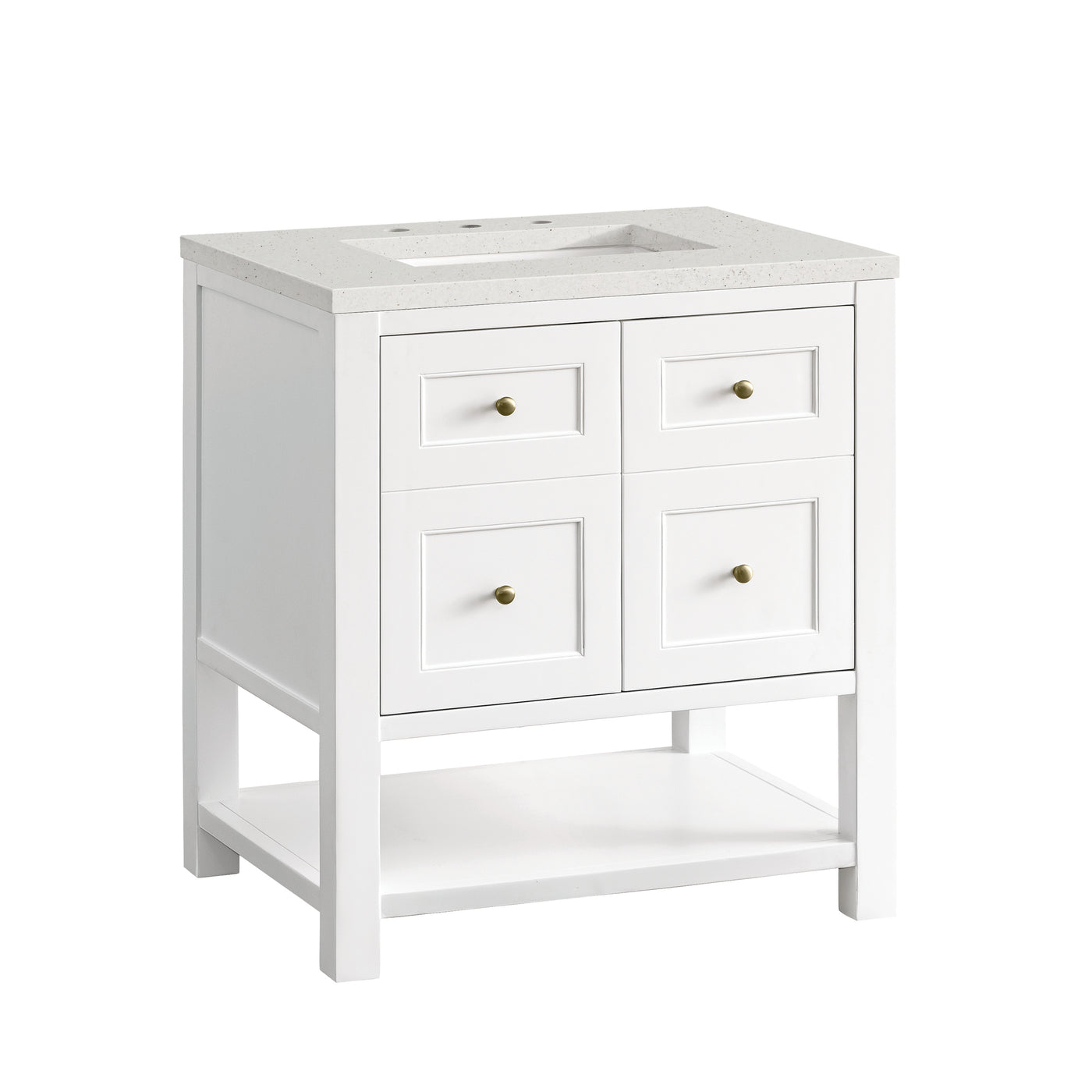 James Martin Breckenridge 30" Single Bathroom Vanity, Bright White, view 26