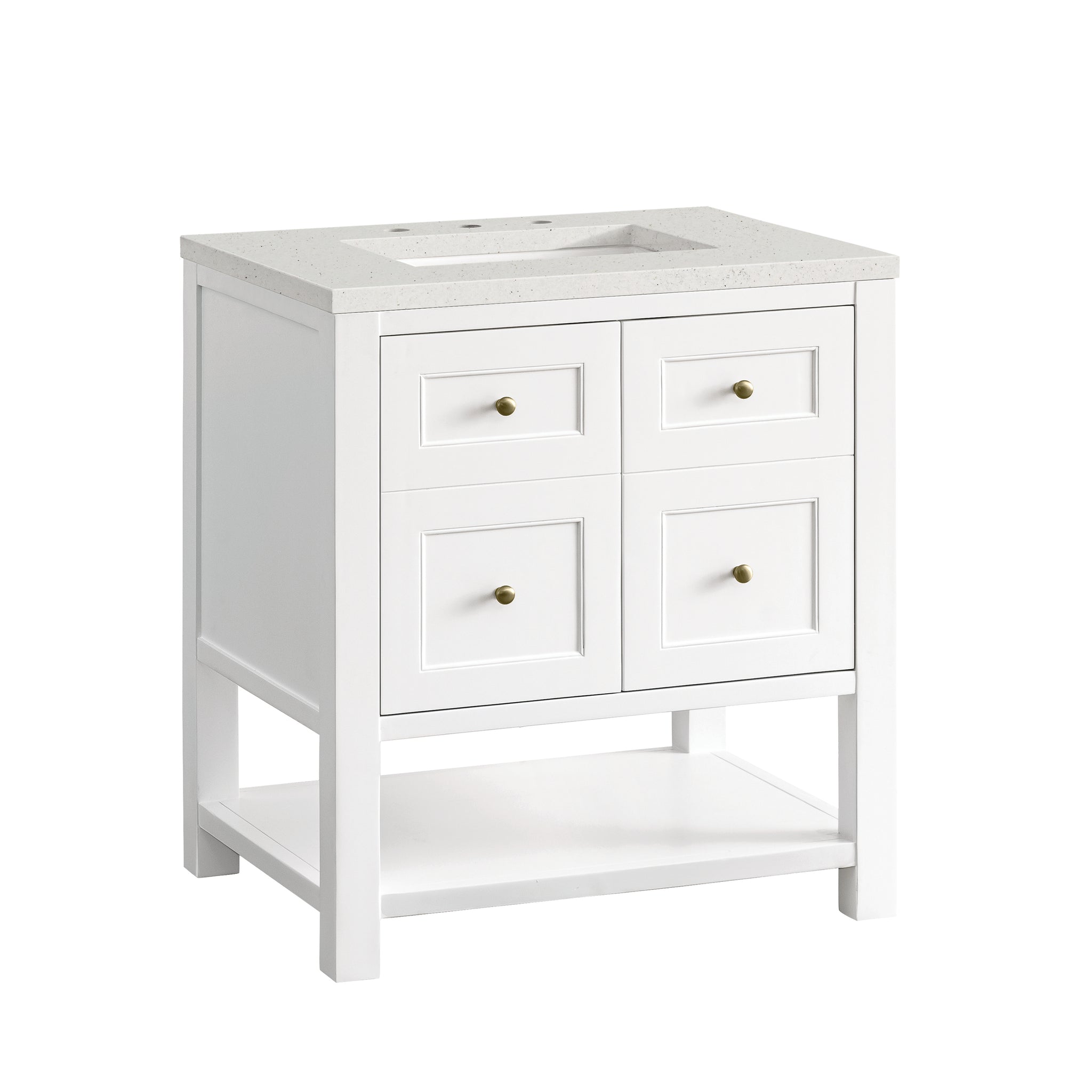 James Martin Breckenridge 30" Single Bathroom Vanity, Bright White, view 26