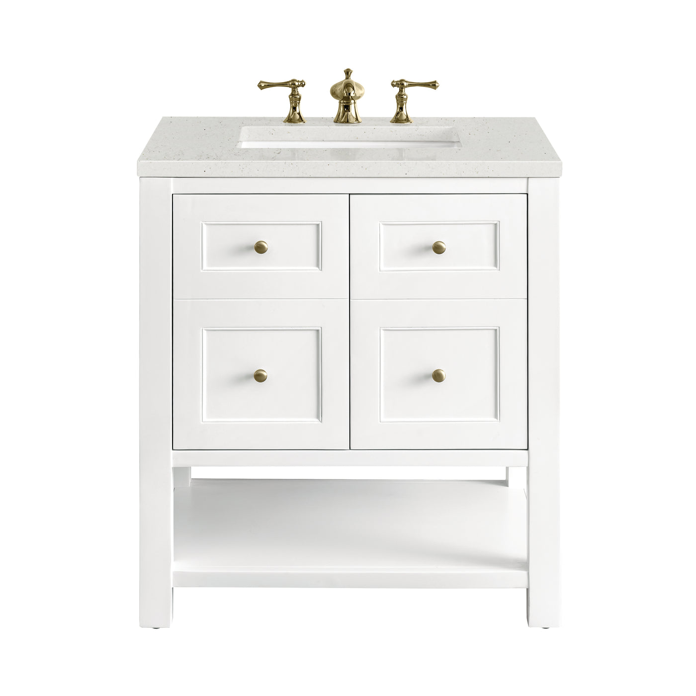 James Martin Breckenridge 30" Single Bathroom Vanity, Bright White, view 21
