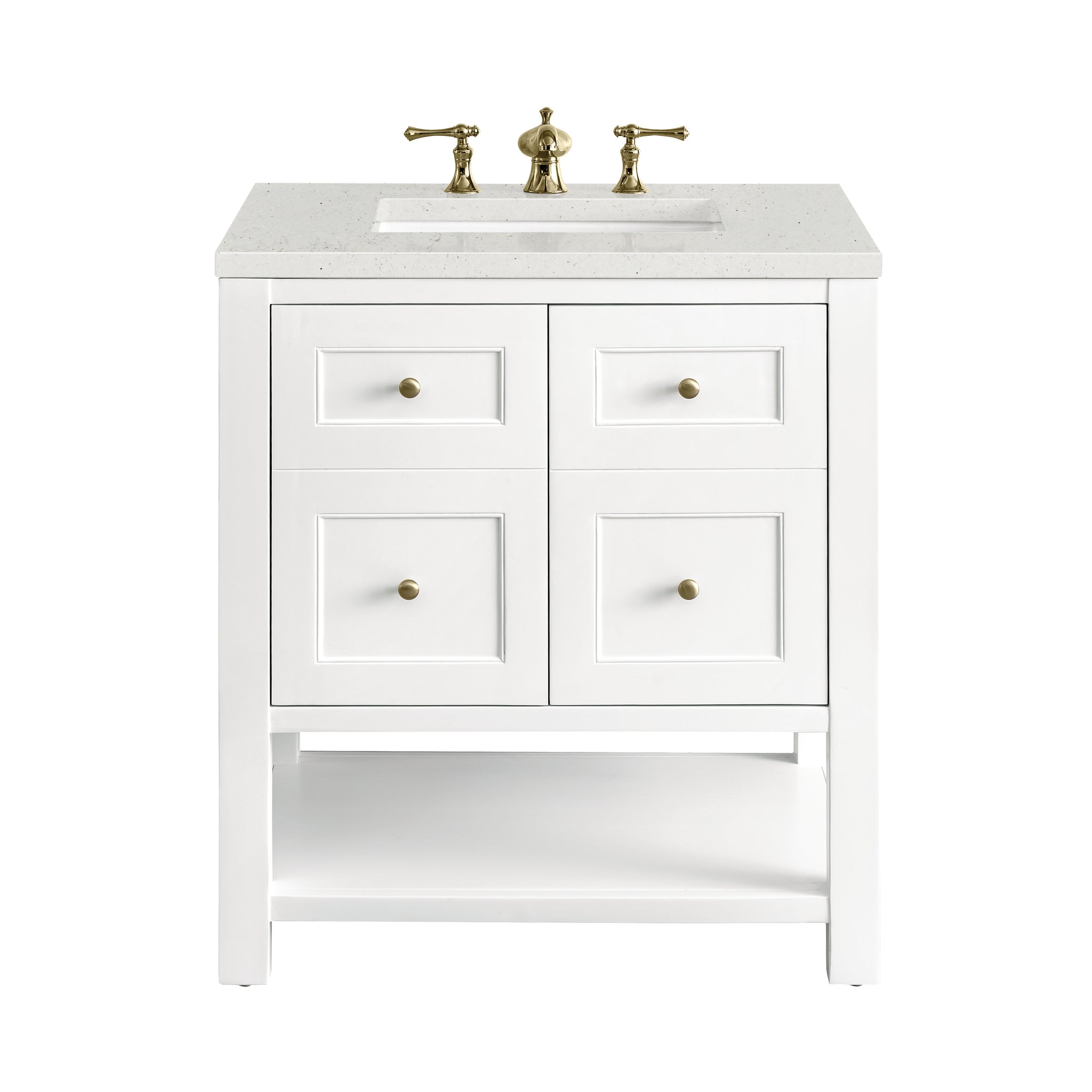 James Martin Breckenridge 30" Single Bathroom Vanity, Bright White, view 21