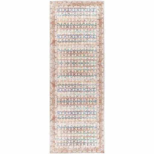 Rust Maligaya Distressed Washable Area Rug by Hauteloom