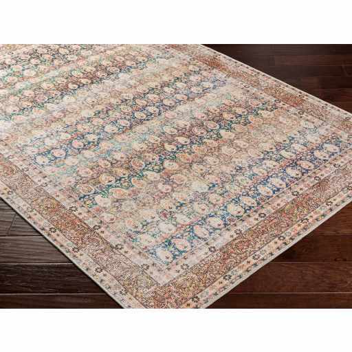 Rust Maligaya Distressed Washable Area Rug by Hauteloom